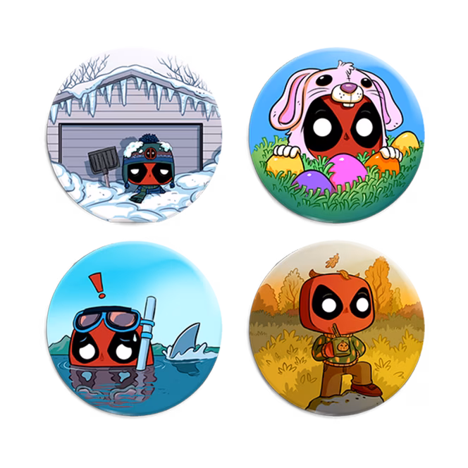 GameStop Funko POP! Marvel Deadpool Seasons Mystery Box Collectors Kit GameStop Exclusive