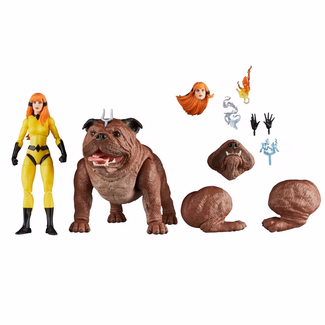GameStop Hasbro Marvel Legends Marvel's Crystal and Lockjaw Figure Set