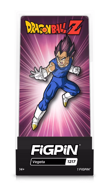 GameStop FiGPiN Dragon Ball Z Vegeta 3-in Collectible Enamel Pin