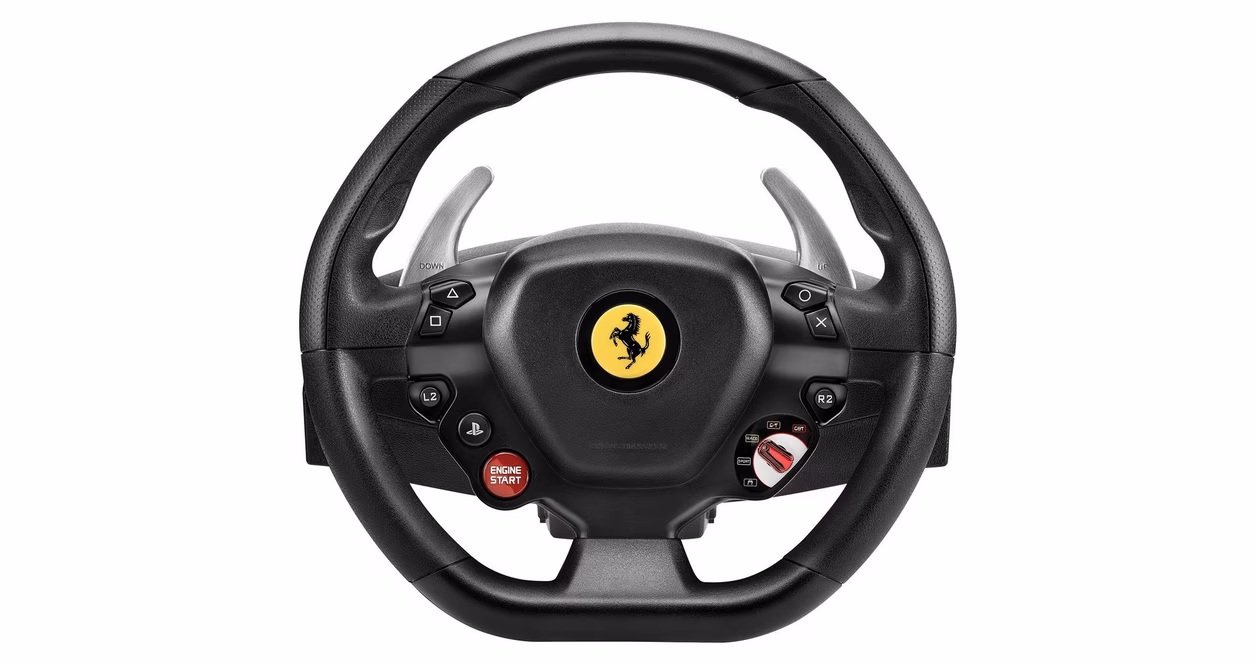 GameStop Thrustmaster T80 Ferrari 488 GTB Edition Racing Wheel for PlayStation 4