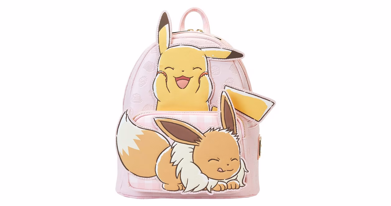 GameStop Loungefly Pokemon Pikachu and Eevee Mini Backpack