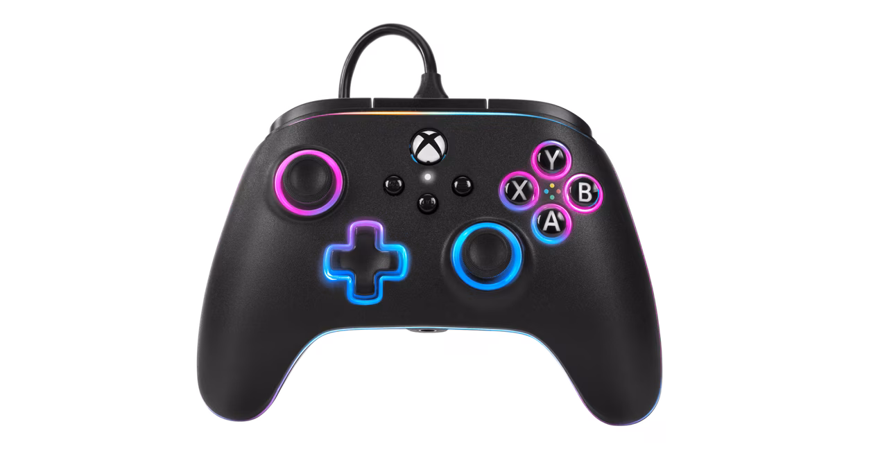 GameStop PowerA Advantage Wired Controller for Xbox Series X|S with Lumectra - Black