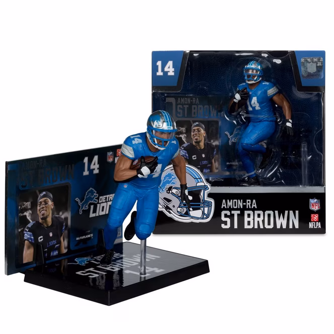 GameStop McFarlane Toys SportsPicks NFL Series Detroit Lions Amon-Ra St. Brown 7-in Figure