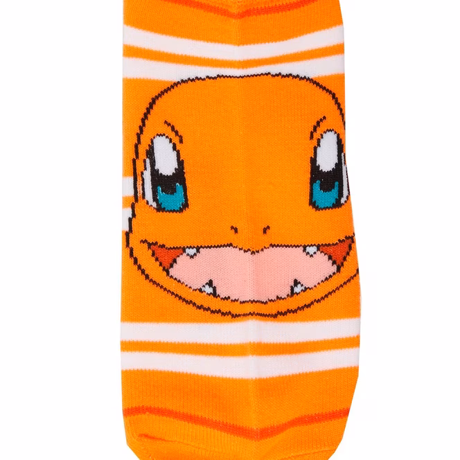 GameStop Pokemon Kanto Starters Striped Ankle Socks 5-Pack