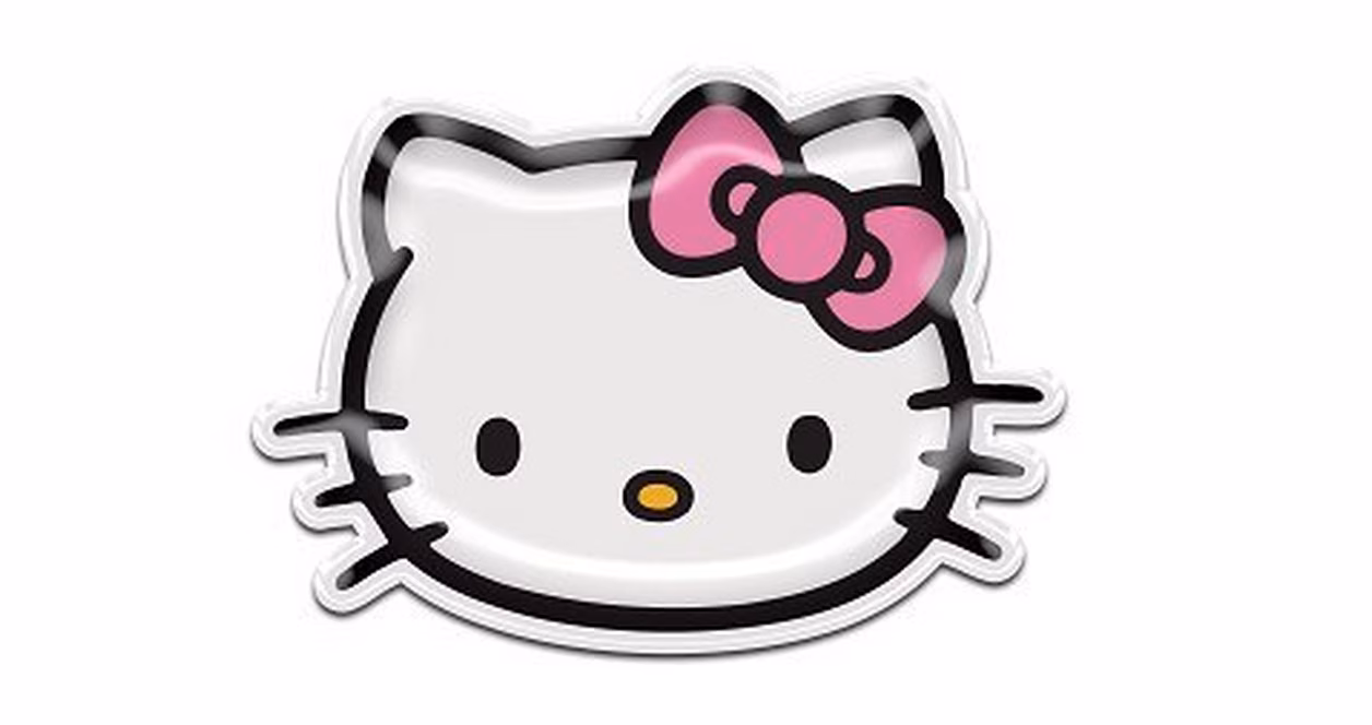 GameStop Sanrio Hello Kitty Pink Bow Face Die Cut Ceramic Plate