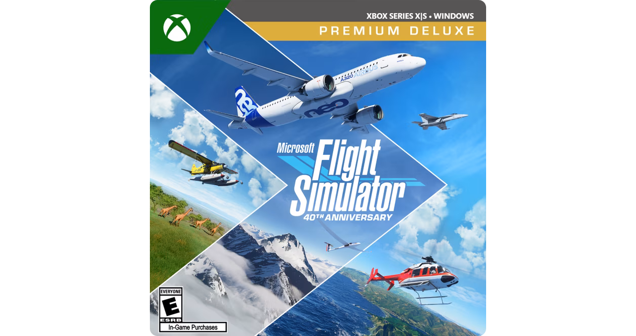 GameStop Microsoft Flight Simulator Premium Deluxe 40th Anniversary Edition - Xbox Series X/S and Windows
