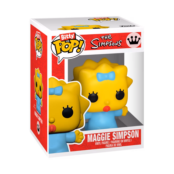 GameStop Funko Bitty POP! The Simpsons Vinyl Figure Set 4-Pack (Maggie Simpson, Homer Simpson,  Barney Gumble, and Mystery Pop!)