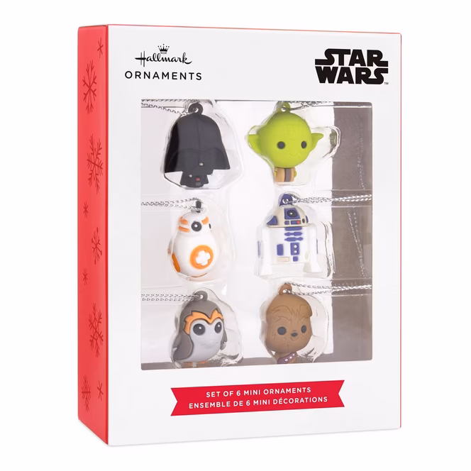 GameStop Hallmark Star Wars PVC Figural Mini Ornament Set