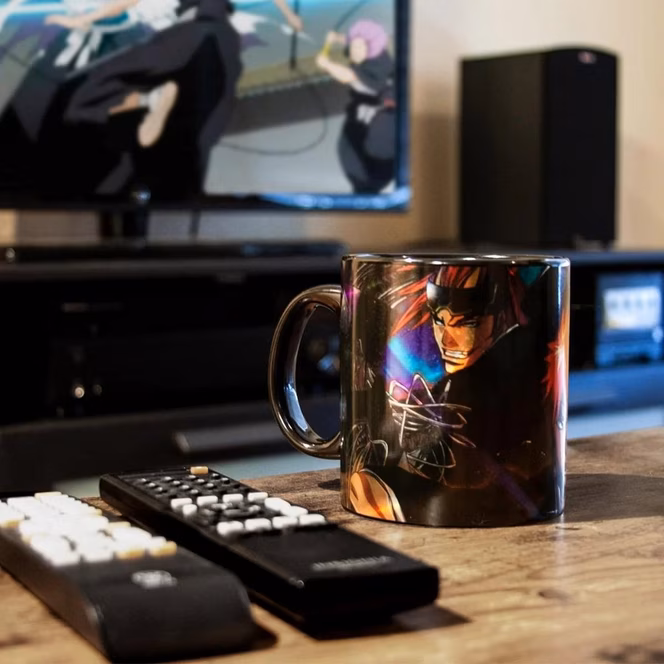 GameStop Bleach Anime Foil Print Black Luster Coffee Mug