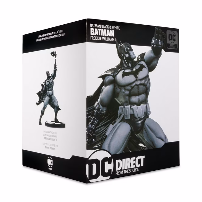 GameStop McFarlane Toys Batman Black and White Batman (Freddie E. Williams II Design) 7-in Polyresin Statue