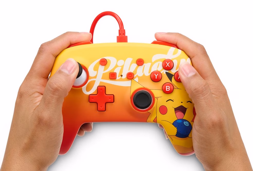 GameStop PowerA Enhanced Wired Controller for Nintendo Switch - Oran Berry Pikachu