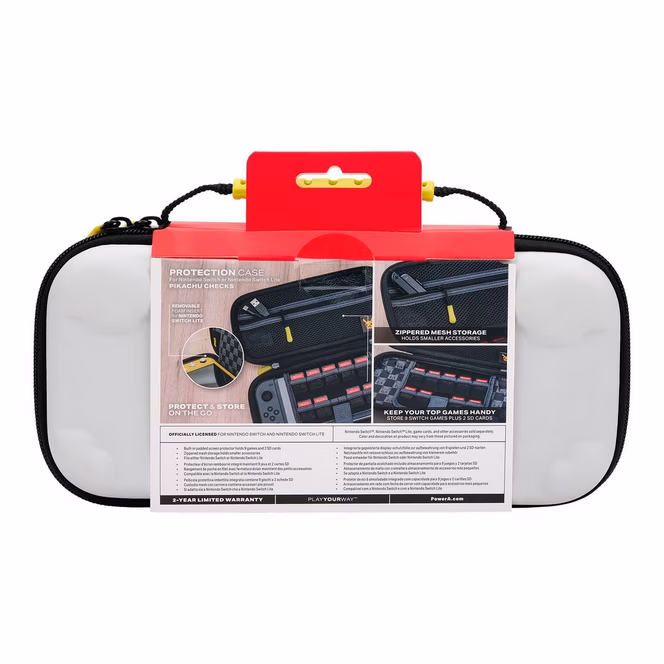 GameStop PowerA Pokemon Pikachu Checks Protection Case for Nintendo Switch and Nintendo Switch Lite