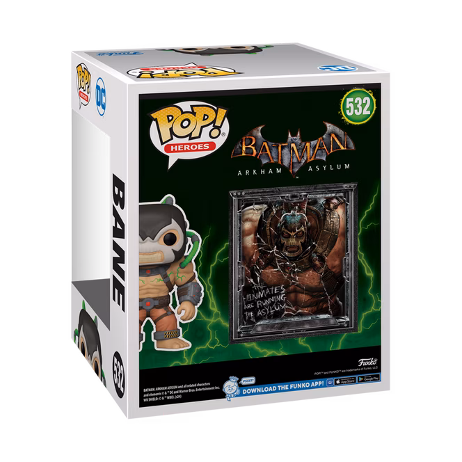 GameStop Funko POP! Super:  Batman: Arkham Asylum Bane 6.15-in Glow-in-the-Dark Vinyl Figure GameStop Exclusive