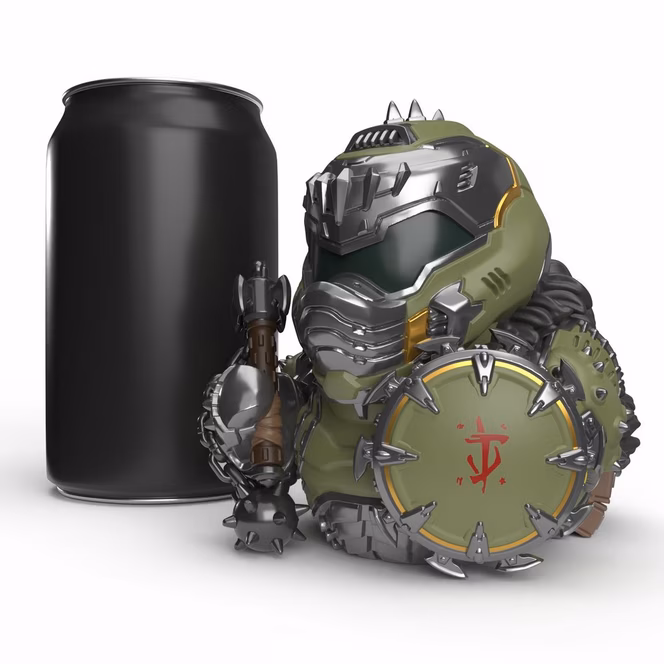 GameStop Tubbz Doom Dark Ages Tubbz Doom Slayer (1st Edition) 3.54-in Collectible Rubber Duck