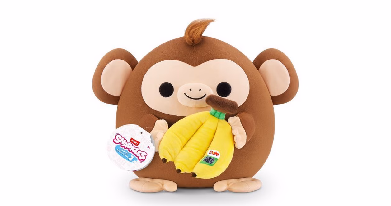 GameStop Snackles Monkey and Dole Banana 8-in Plush Series 2