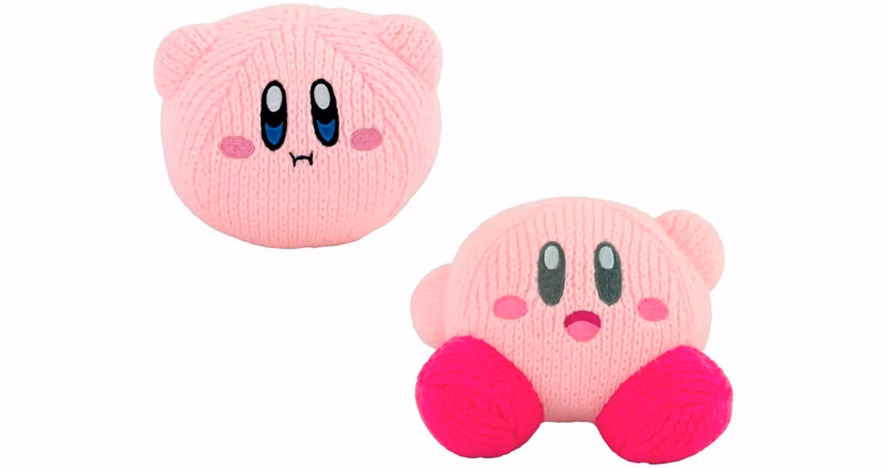 GameStop TOMY Club Mocchi-Mocchi Nuiguru Knit Kirby Jr 6-in Plush (Styles May Vary)