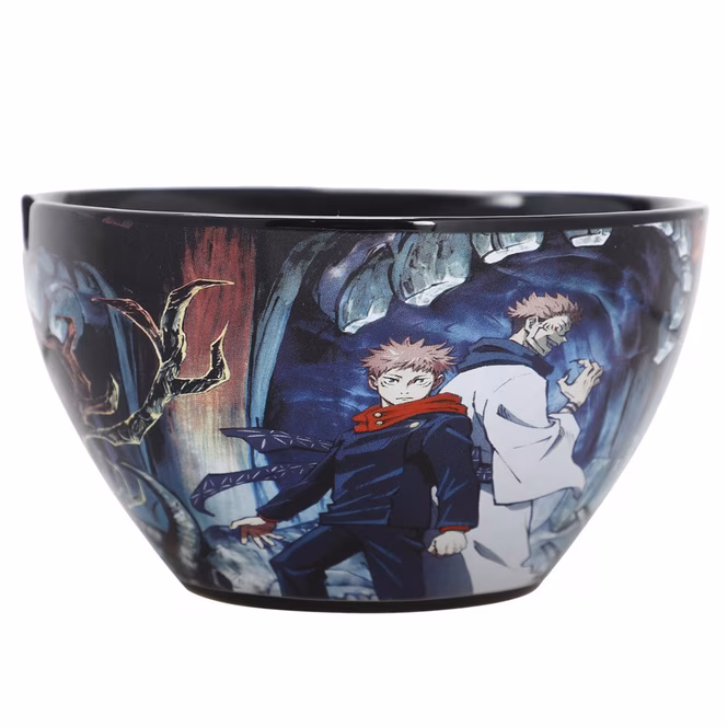 GameStop Jujutsu Kaisen Ceramic Ramen Bowl with Chopsticks