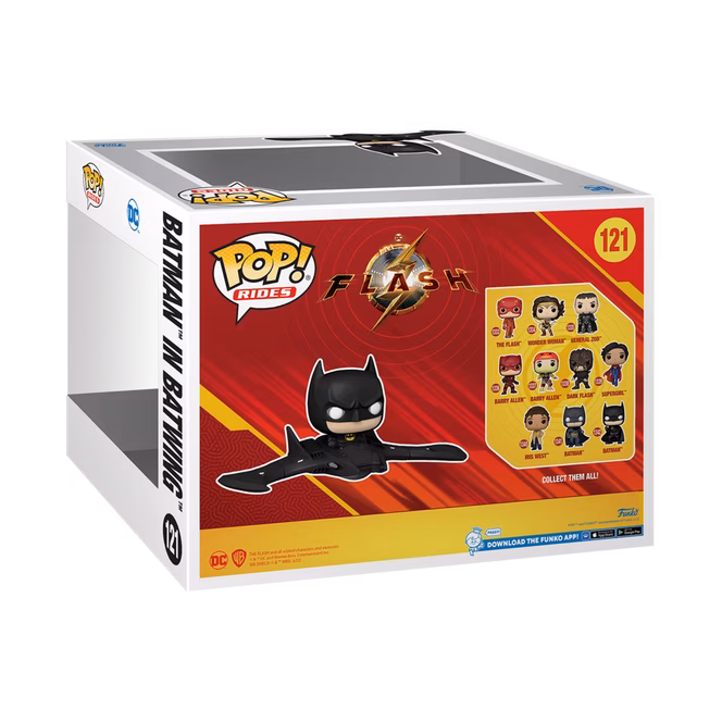 GameStop Funko POP! Rides: The Flash Batman in Batwing 5.3-in Vinyl Figure