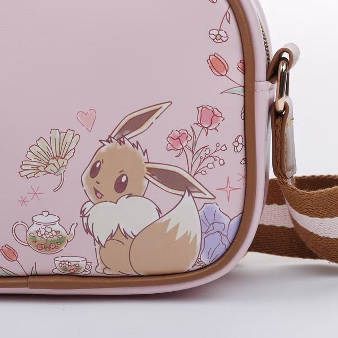 GameStop Pokemon Eevee Floral Camera Crossbody Bag