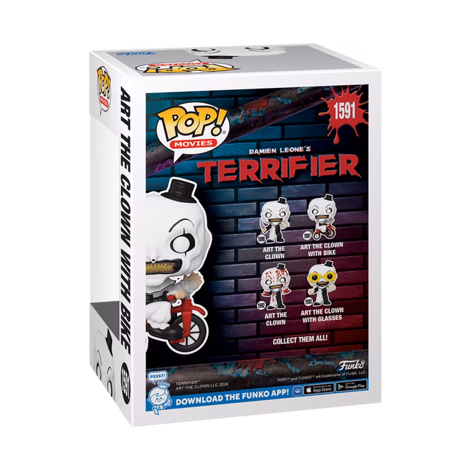GameStop Funko POP! Movies: Terrifier Art the Clown (with bike) 4.25-in Vinyl Figure