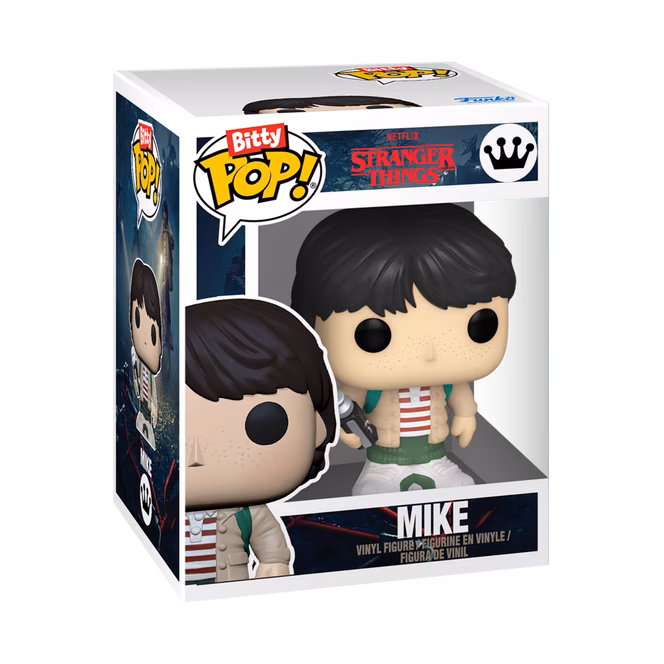 GameStop Funko Bitty POP! Stranger Things Vinyl Figure Set 4-Pack (Eleven with Eggos, Mike, Jonathan, and Mystery Pop!)