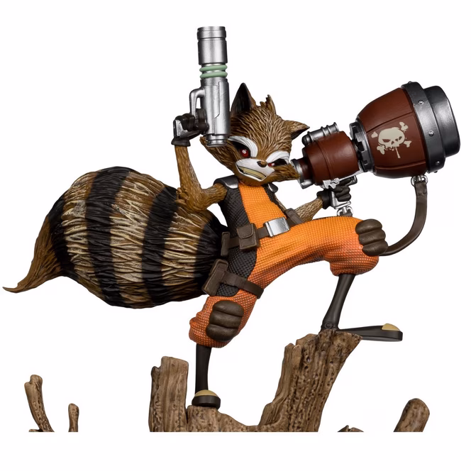 GameStop McFarlane Toys Collection Marvel Comic Rocket Raccoon a Chasing Tale Rocket Raccoon 1:6th Scale Statue