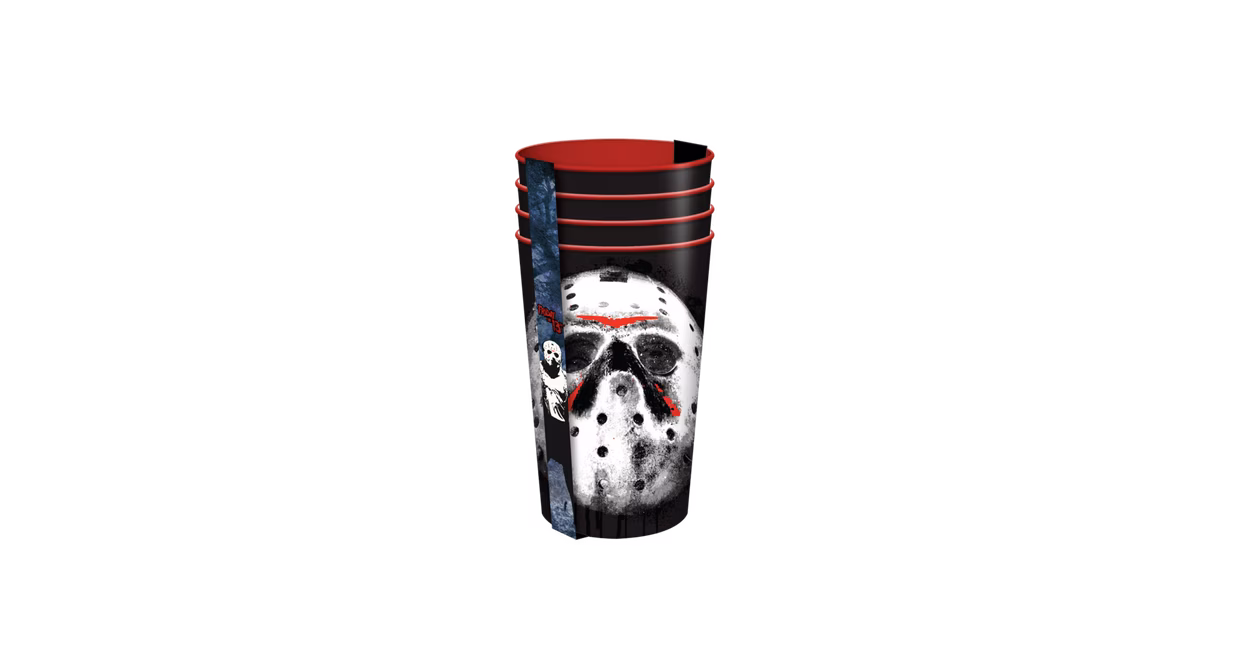 GameStop Friday the 13th TGIF 4-Piece 22oz Plastic Cup Set