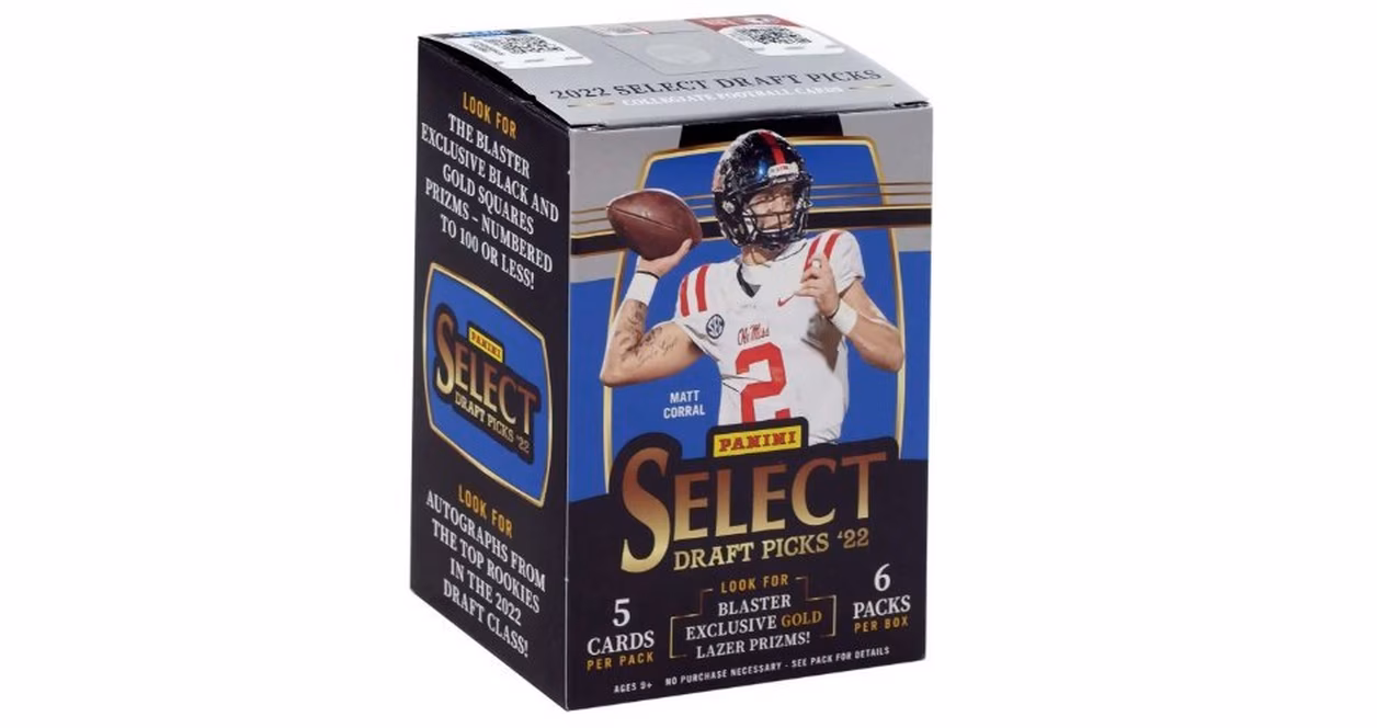 GameStop 2022 Panini Select Draft Picks NFL Football Fanatics Blaster Box