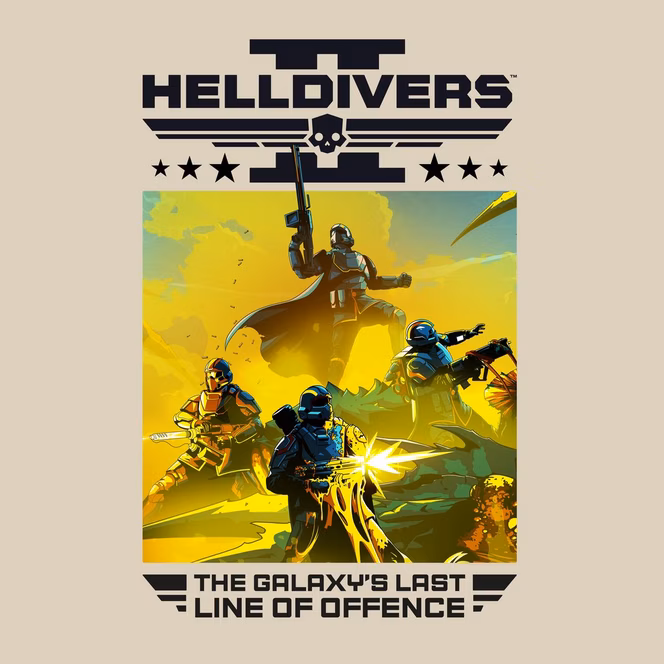 GameStop Helldivers Last Line of Offense Unisex T-Shirt GameStop Exclusive