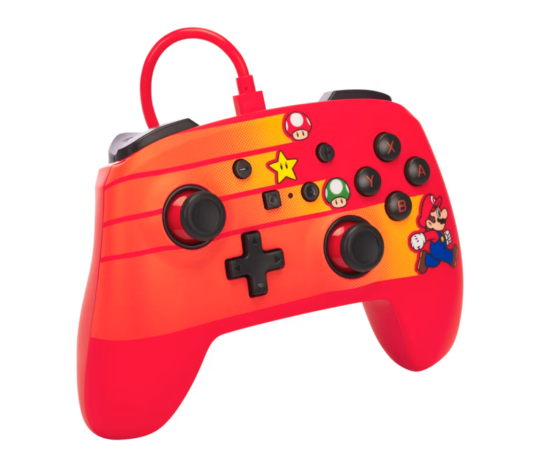 GameStop PowerA Enhanced Wired Controller for Nintendo Switch - Speedster Mario