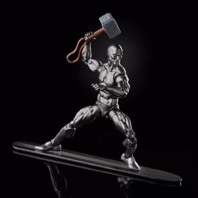 GameStop Hasbro Marvel Legends Series Avengers Silver Surfer with Mjolnir 6-inch Collectible Action Figure