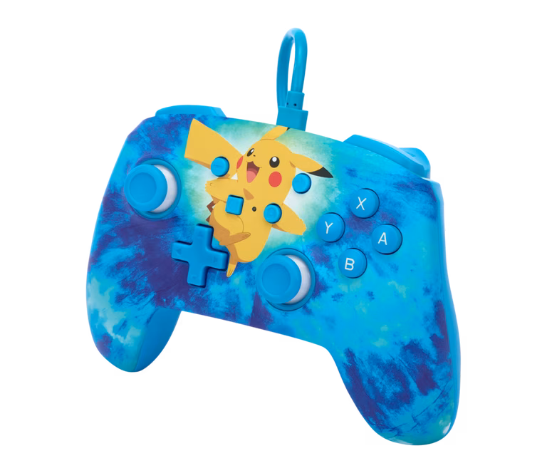 GameStop PowerA Enhanced Wired Controller for Nintendo Switch - Tie Dye Pikachu