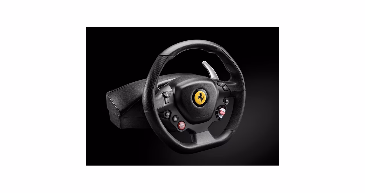 GameStop Thrustmaster T80 Ferrari 488 GTB Edition Racing Wheel for PlayStation 4