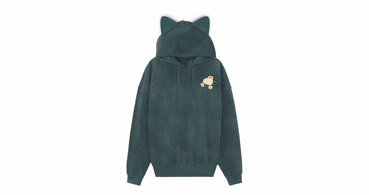 GameStop Pokemon Snorlax Fuzzy Cosplay Unisex Hoodie GameStop Exclusive