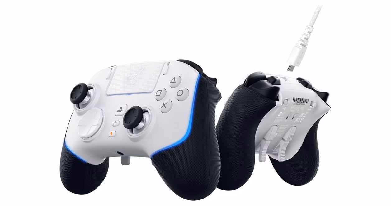 GameStop Razer Wolverine V2 Pro Chroma Wireless Gaming Controller for PlayStation 5 and PC - White