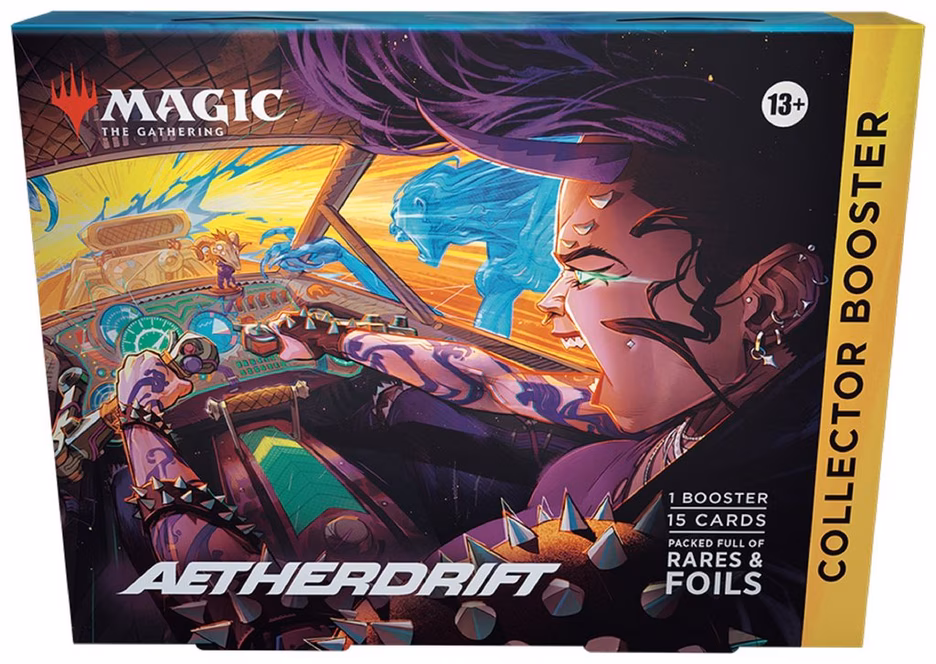 GameStop Magic: The Gathering Aetherdrift Omega Collector Box (15 Magic Cards)