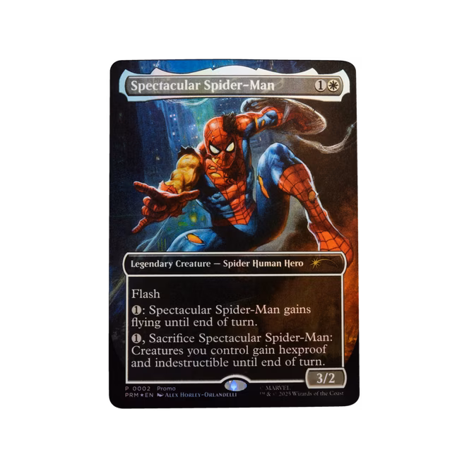 GameStop Hasbro Marvel Legends Series Magic: The Gathering Battle-Damaged Spider-Man 6-in Action Figure