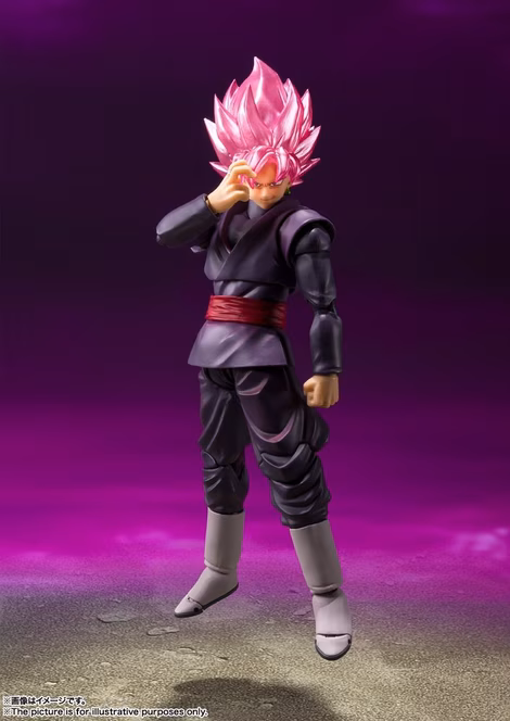 GameStop Bandai Dragon Ball Super Tamashii Nations S.H. Figuarts Goku Black Super Saiyan Rose (Reissue) 7-in Figure