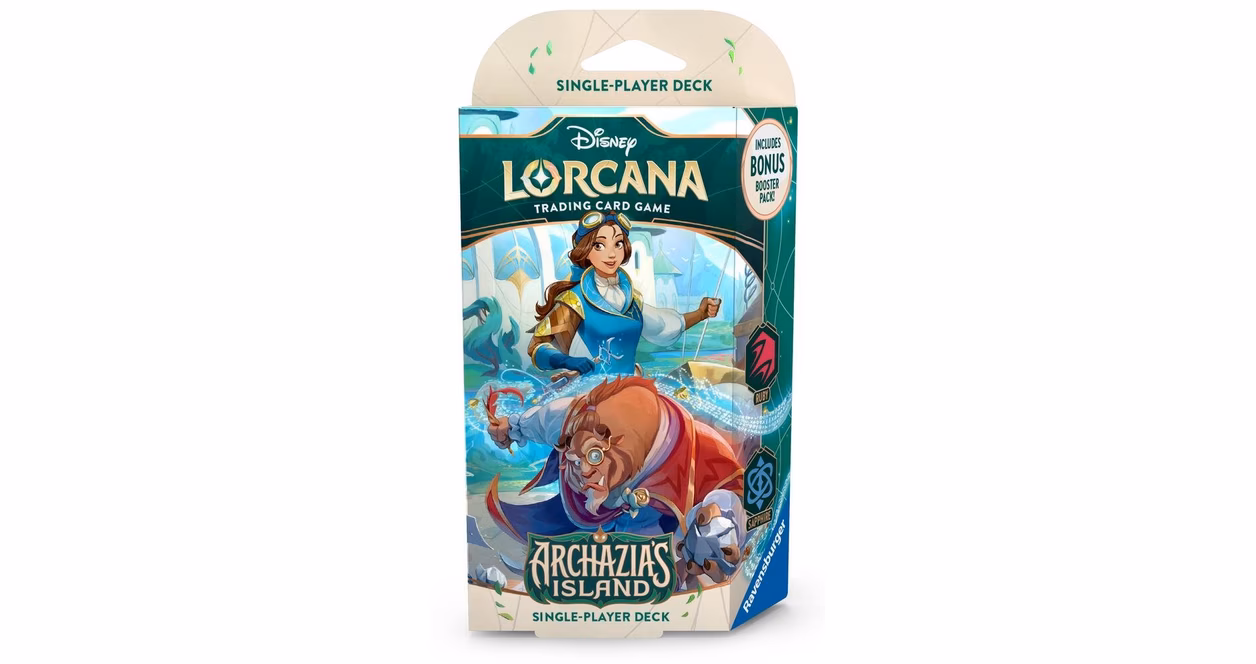 GameStop Disney Lorcana: Archazia's Island Chapter 7 Starter Deck (Ruby and Sapphire)