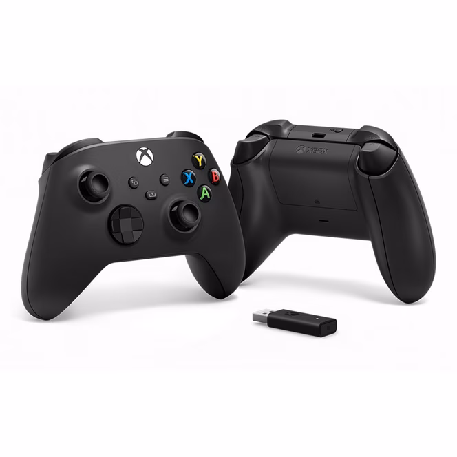 GameStop Microsoft Xbox Series X Wireless Controller with Wireless Adapter for Windows 10