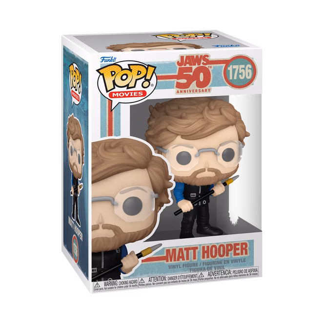 GameStop Funko POP! Movies: Jaws 50th Anniversary Matt Hooper 4.2-in Vinyl Figure