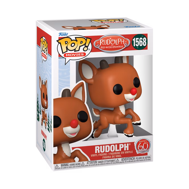 GameStop Funko POP! Movies: Rudolph the Red Nose Reindeer - Rudolph(Flying​) 4.45-in Vinyl Figure