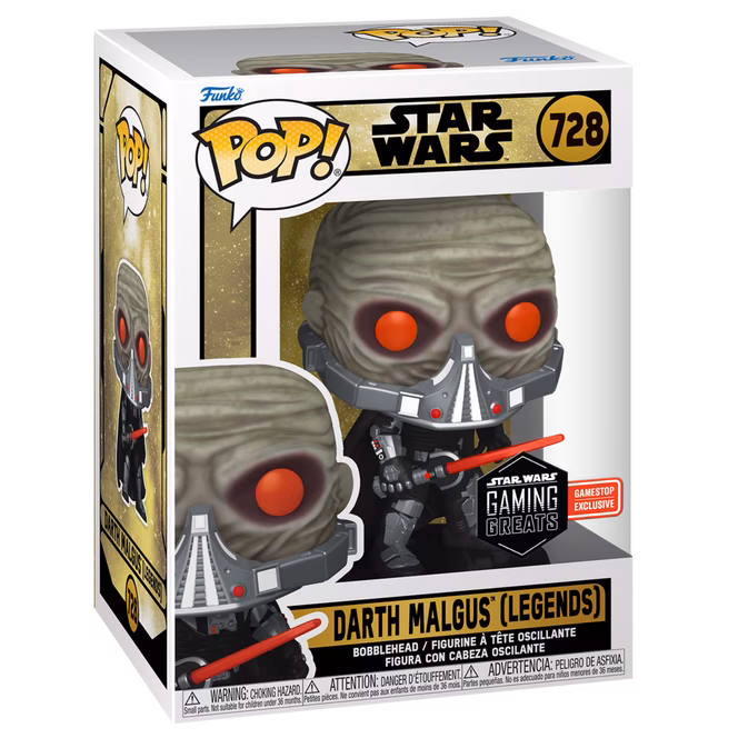 GameStop Funko POP! Star Wars: Gaming Greats Darth Malgus 4.25-in Vinyl Bobblehead GameStop Exclusive