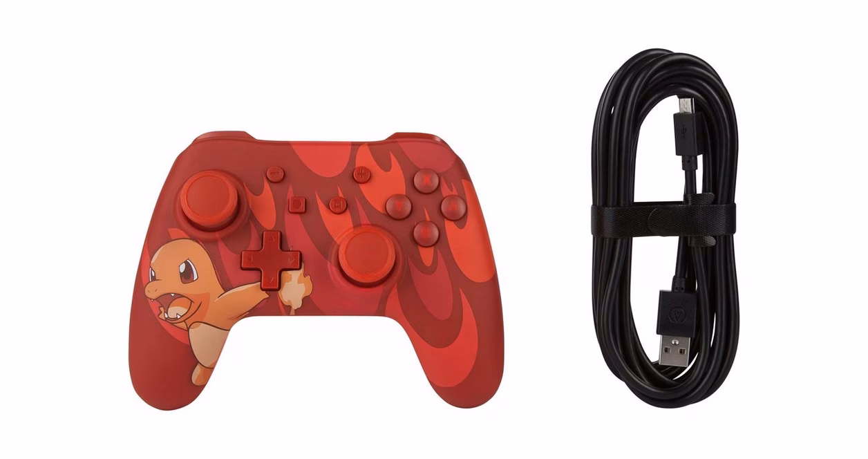 GameStop PowerA Wired Controller for Nintendo Switch - Charmander Blaze