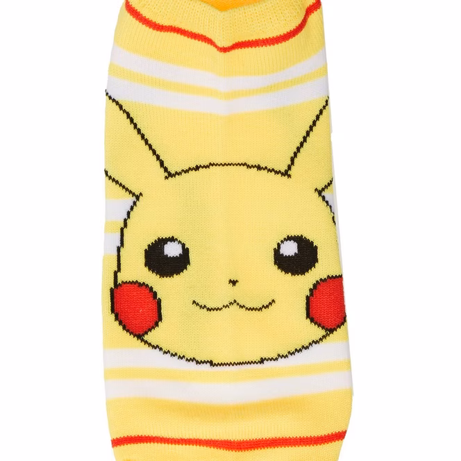 GameStop Pokemon Kanto Starters Striped Ankle Socks 5-Pack