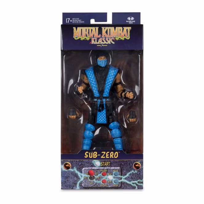 GameStop McFarlane Toys Mortal Kombat Klassic Sub Zero 7-in Scale Figure