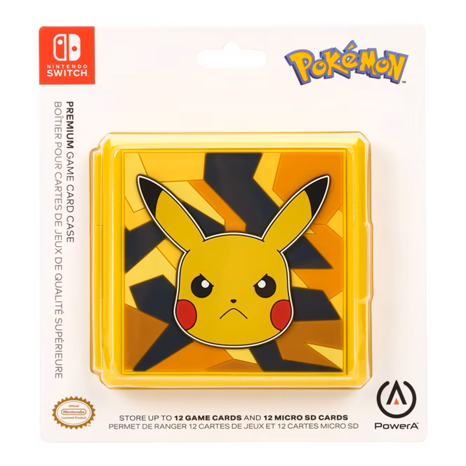 GameStop PowerA Premium Game Card Case for Nintendo Switch - Camo Storm Pikachu