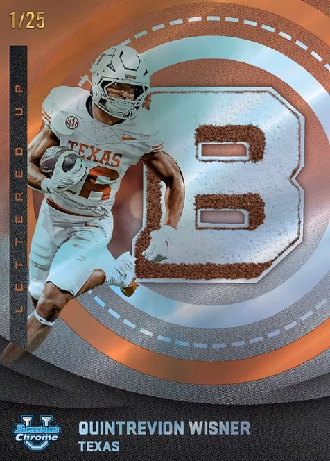 GameStop 2025 Topps Bowman Chrome University Football Value Box