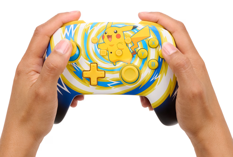 GameStop PowerA Enhanced Wireless Controller for Nintendo Switch Pokemon Pikachu Vortex