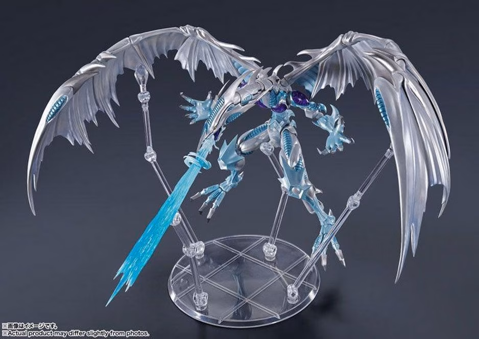 GameStop Bandai Tamashii Nations S.H.MonsterArts Yu-Gi-Oh! 5D Stardust Dragon Statue